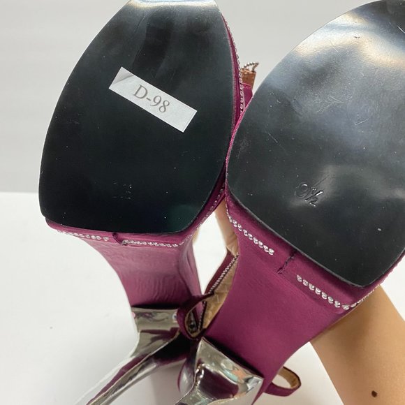 FSJ Slingback Peep Toe Stiletto High Heel Sandals - Picture 8 of 10